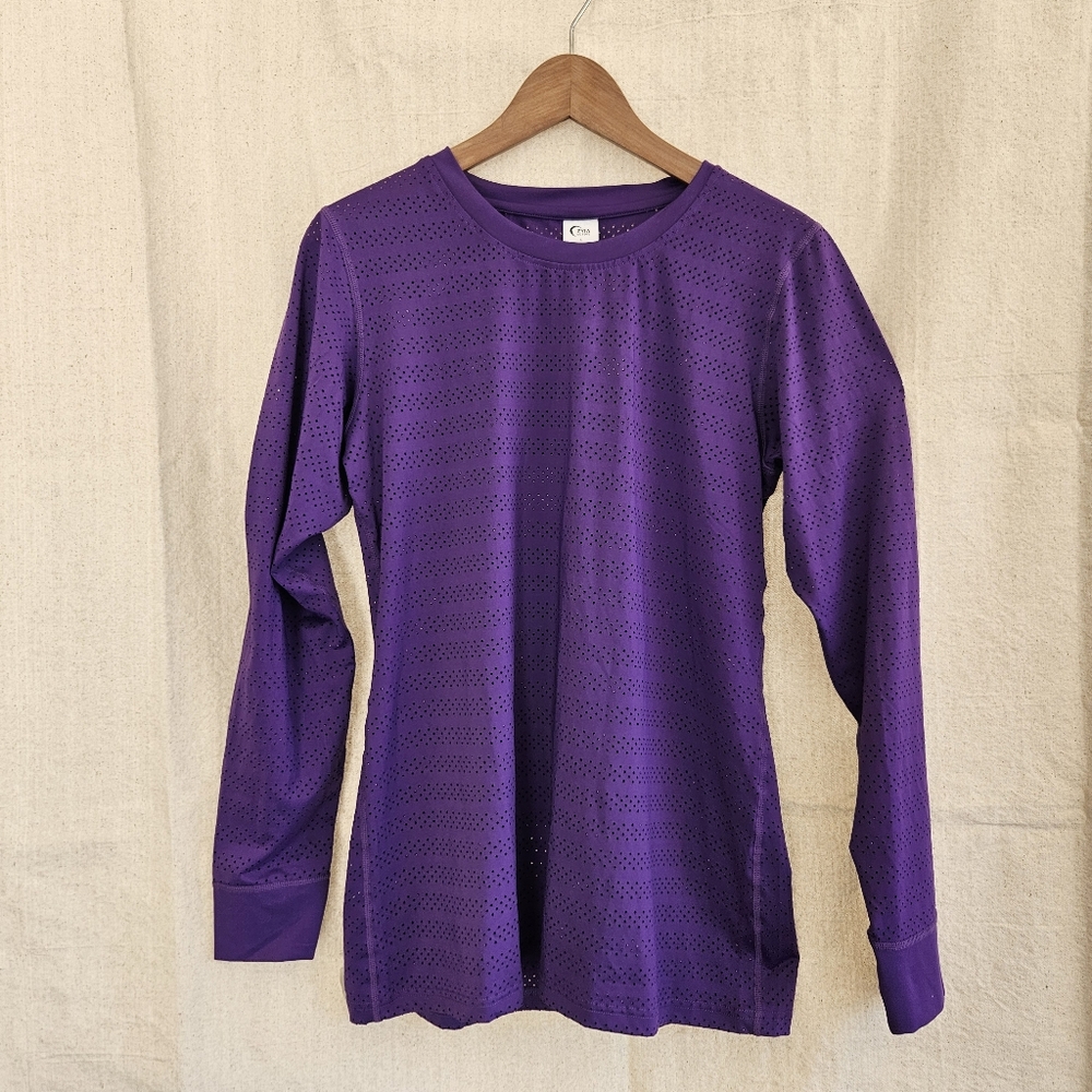 ZYIA Chill Purple Long Sleeve Top Large